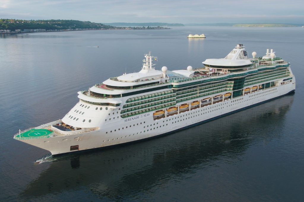 Royal Caribbean Cruise Lines vessel Serenade of the Seas arrives in Seattle July 17, 2021. Source: Royal Caribbean International.