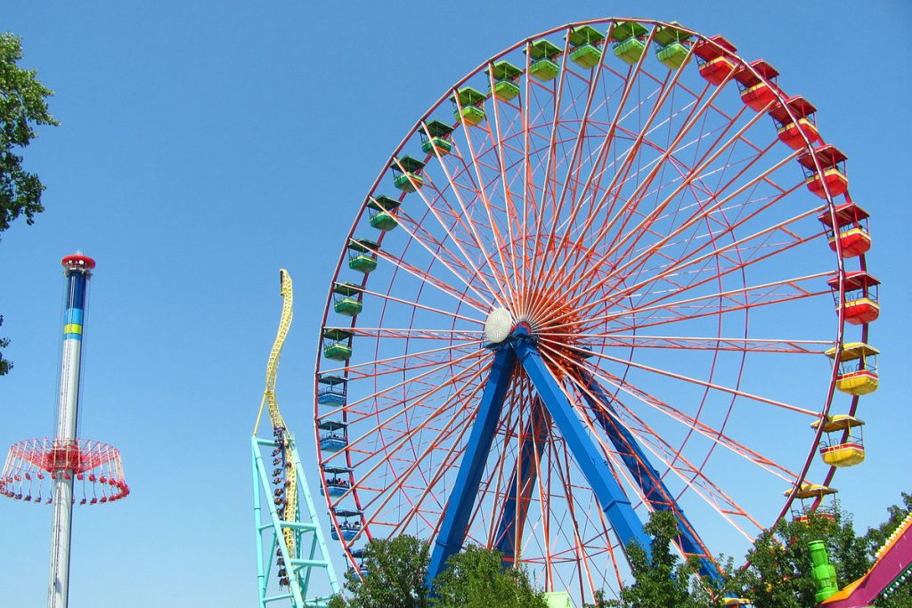 An image from a Cedar Point amusement park in Ohio 