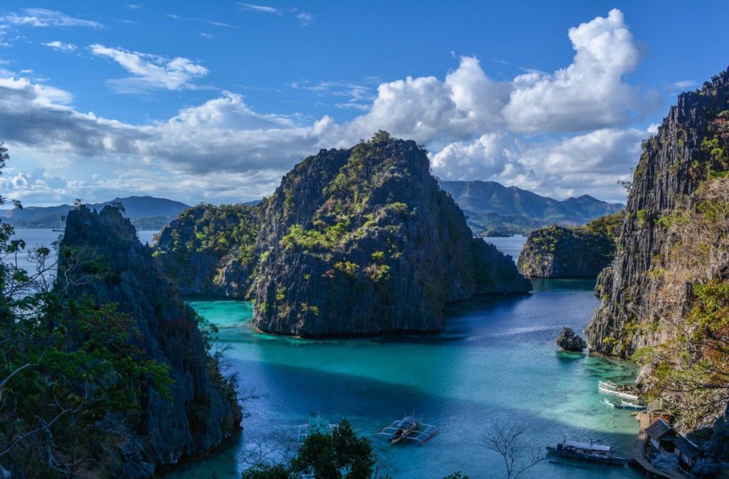 philippines sea and bluffs view