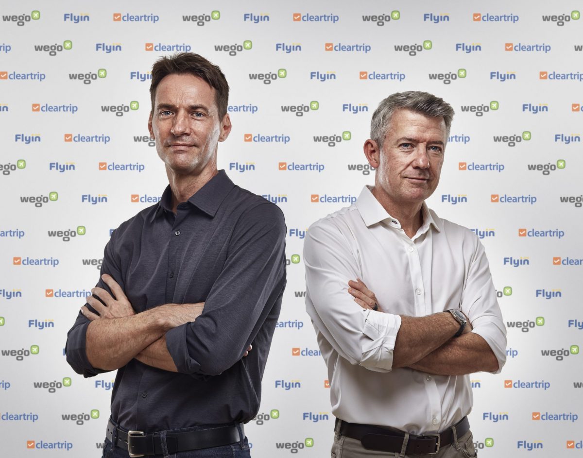 (From left) Ross Veitch, co-founder and CEO of Wego, and Stuart Crighton, co-founder and head of Cleartrip's international business. Wego plans to acquire Cleartrip's Middle East business.