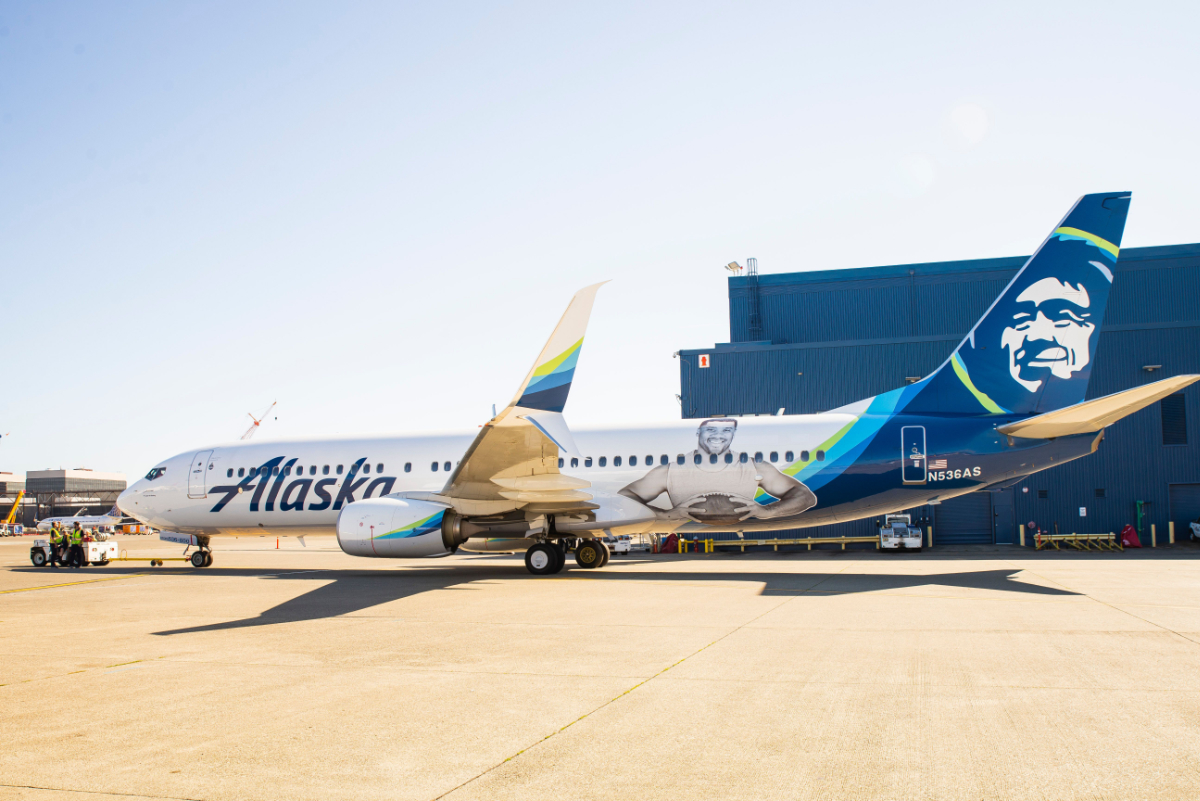 An Alaska Airlines plane. Source: Alaska Airlines.