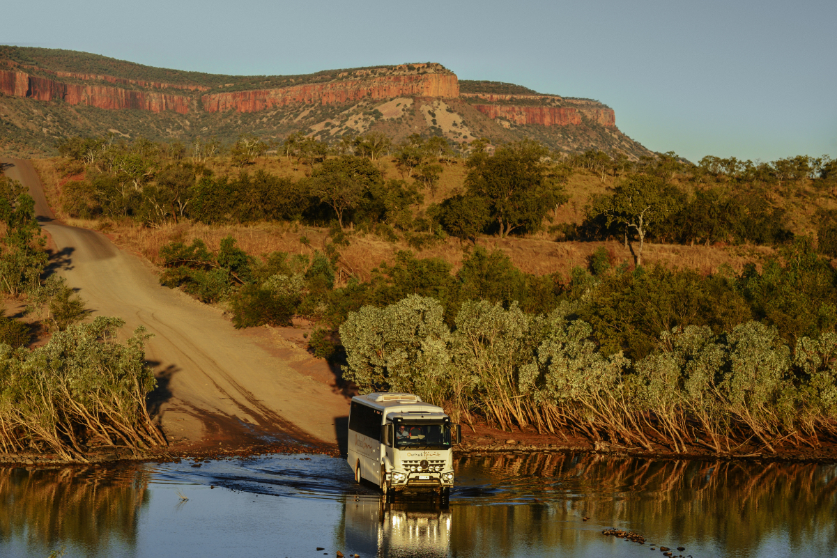 A tour of the Pentecost River in the Kimberley region of central Australia on Journey Beyond, a company just bought by Hornblower. Source: Hornblower.