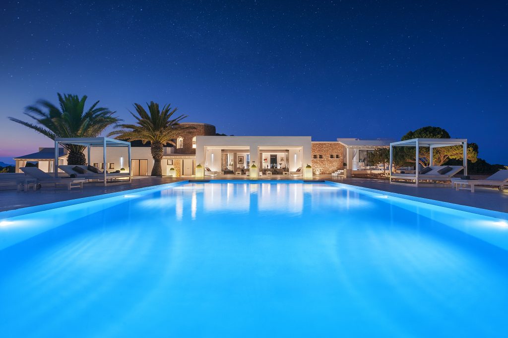 Mandarin Oriental's home rental platform includes a listing for a home on a 148-acre private island off the coast of Ibiza (pictured). 