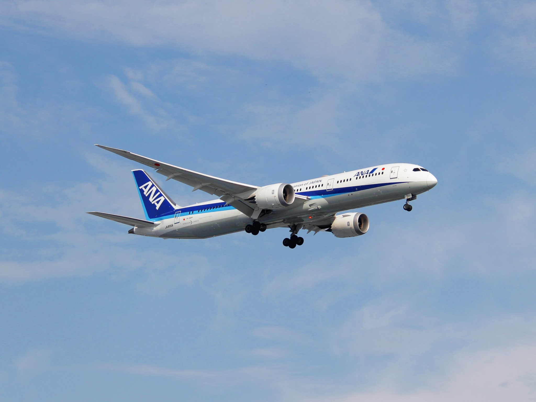 ANA normally uses Russian airspace for its European flights.