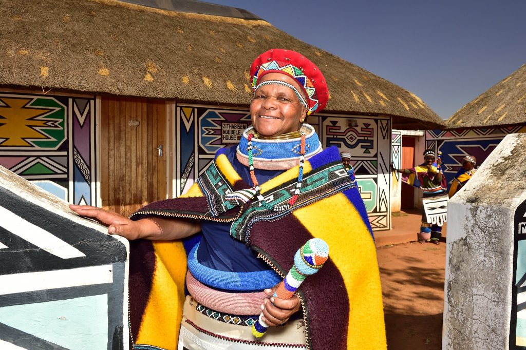 Ndebele Village, Mpumalanga, South Africa in pre-pandemic times.