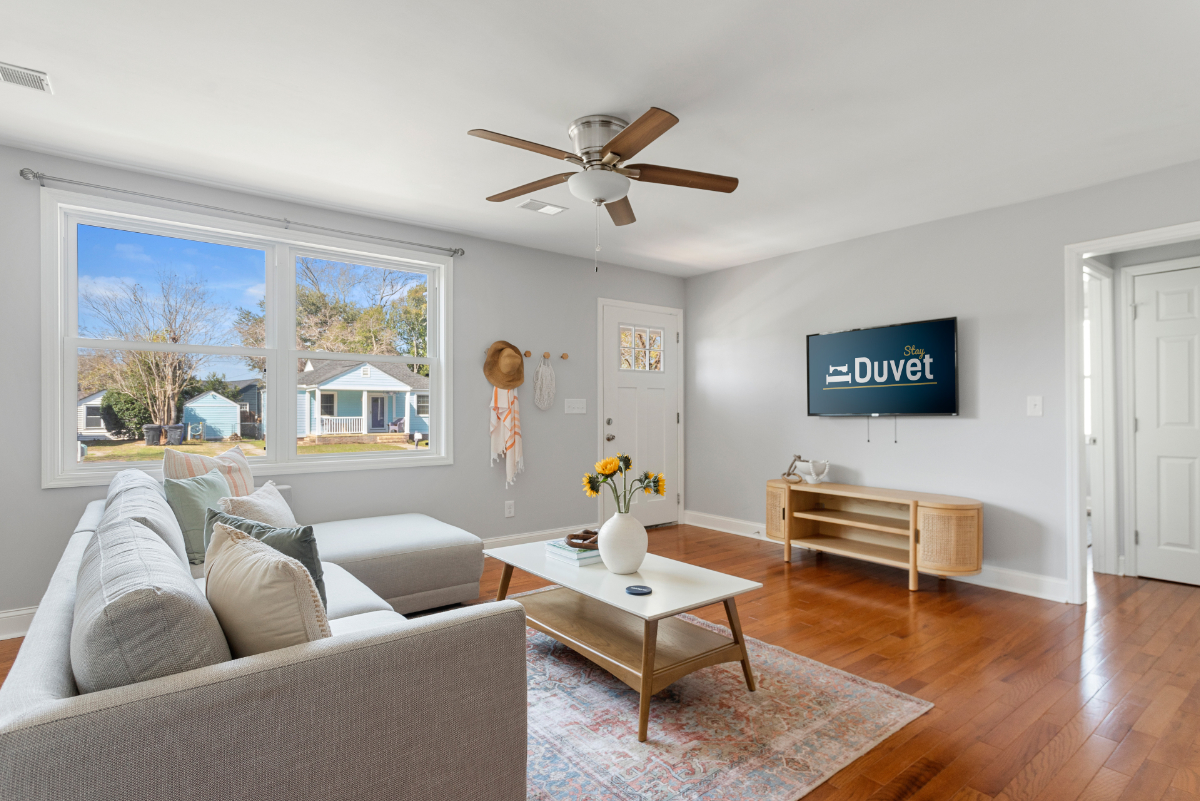 A three-bedroom home managed by Stay Duvet as a vacation rental in Charleston, South Carolina. The property manager uses tools from the startup Transparent. Source: Stay Duvet.