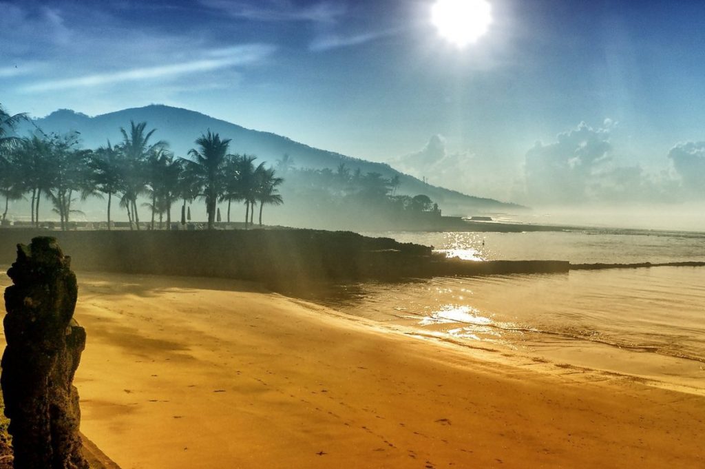 Empty beach in Bali