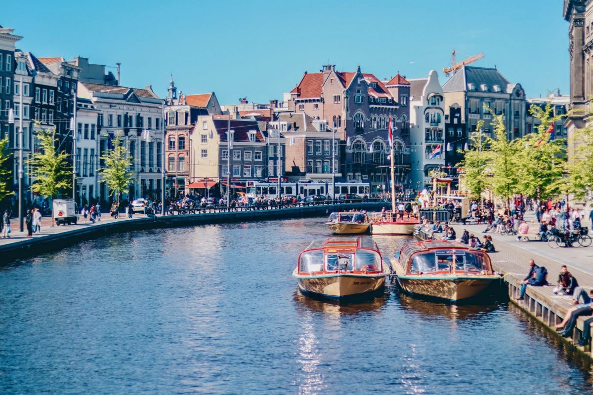 Pictured is Amsterdam, which has suffered from overtourism in the past. 