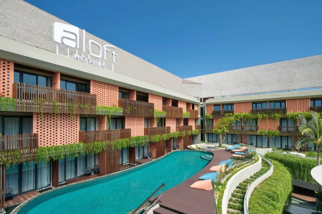 Aloft Bali pool and exterior