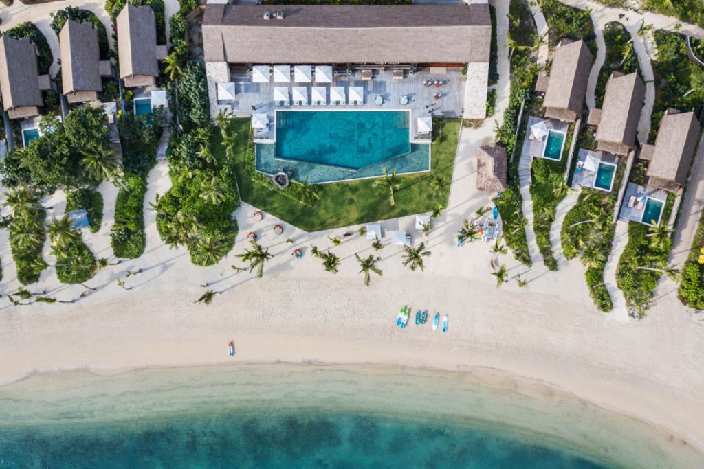The beach at the Six Sense Fiji property, part of InterContinental Hotels Group, or IHG. Source: IHG.