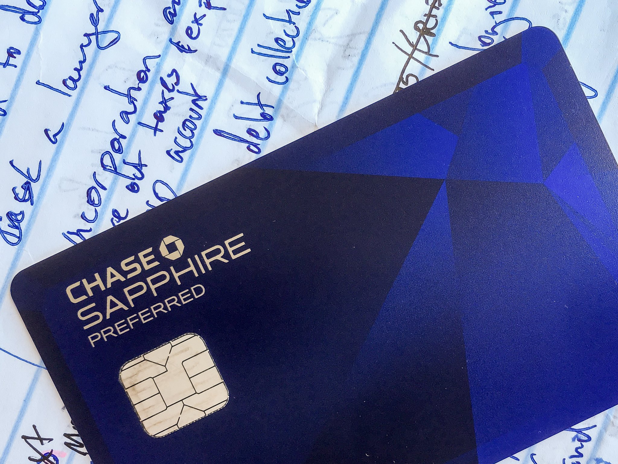 A Chase Sapphire Preferred Card. 