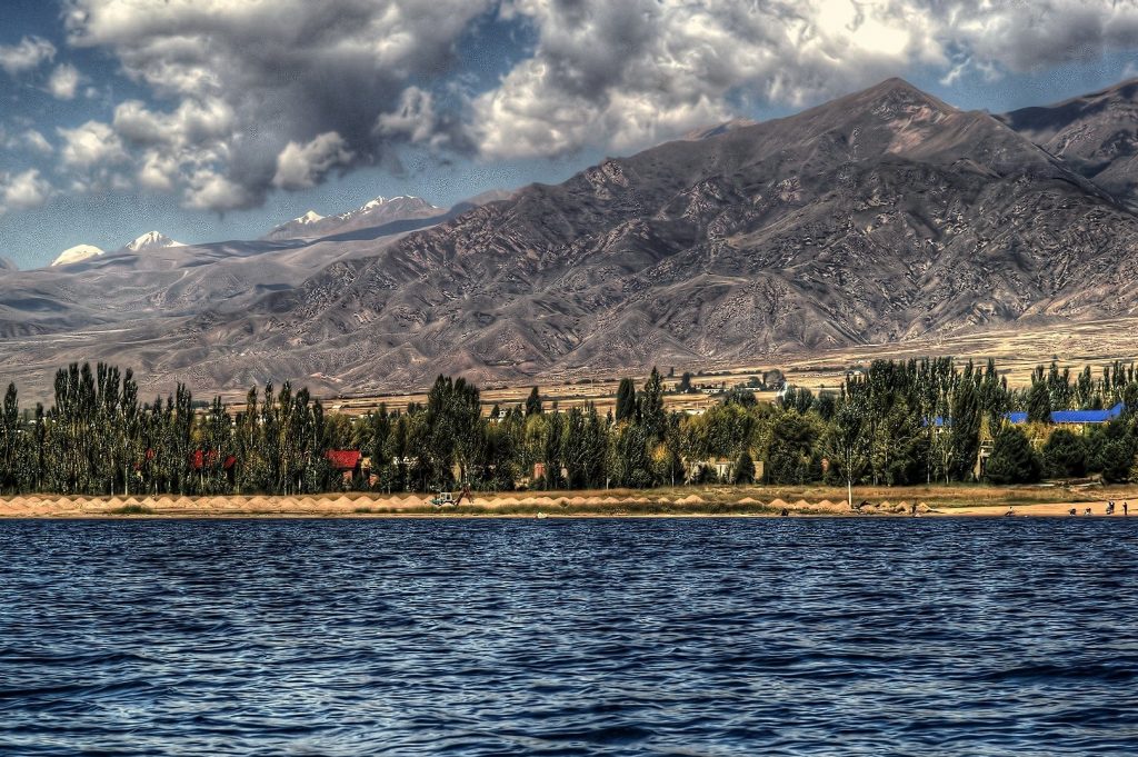 Kyrgyzstan's Lake Issyk-Kul is the second-largest high-altitude lake.