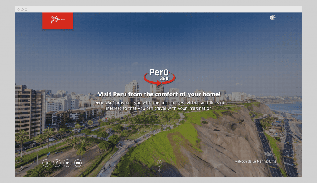 tourism webpage