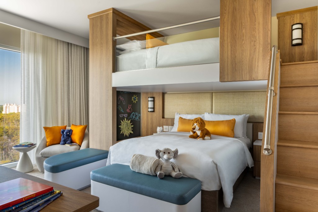 W Marriott Orlando Bonnet Creek Resort & Spa Unveils New Family Suites With Lofted Beds and Kid-Friendly Elements Designed to Create Family Moments source marriott international