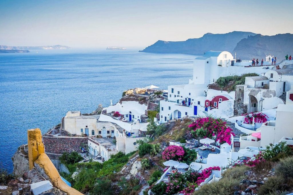 Santorini island in greece