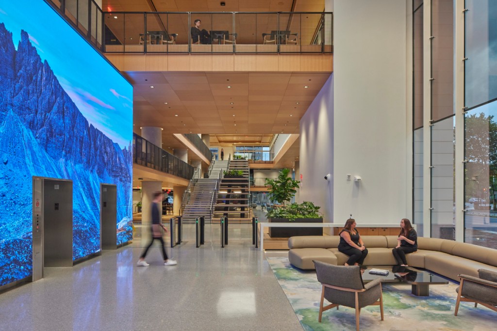 reception lobby of marriott international new headquarters august 2022 source marriott