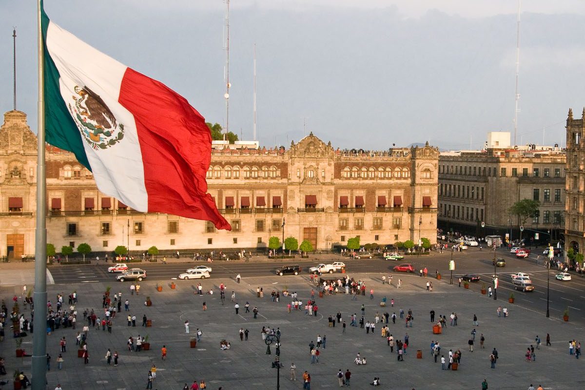 Prominent locations in Mexico City such as Zocalo Square have seen a surge in U.S. visitors.