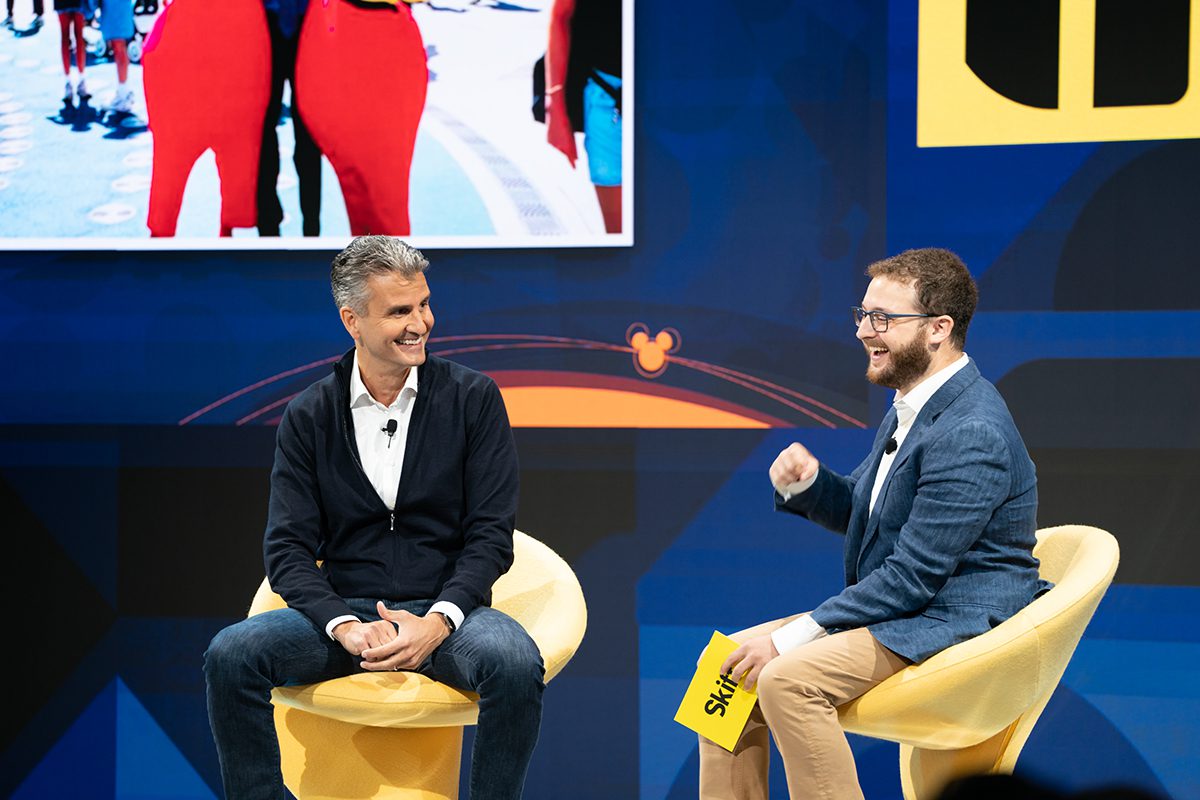 Josh D’Amaro, chairman of Disney Parks, Experiences and Product speaking at Skift Global Forum on September 20, 2022 in New York City. 
