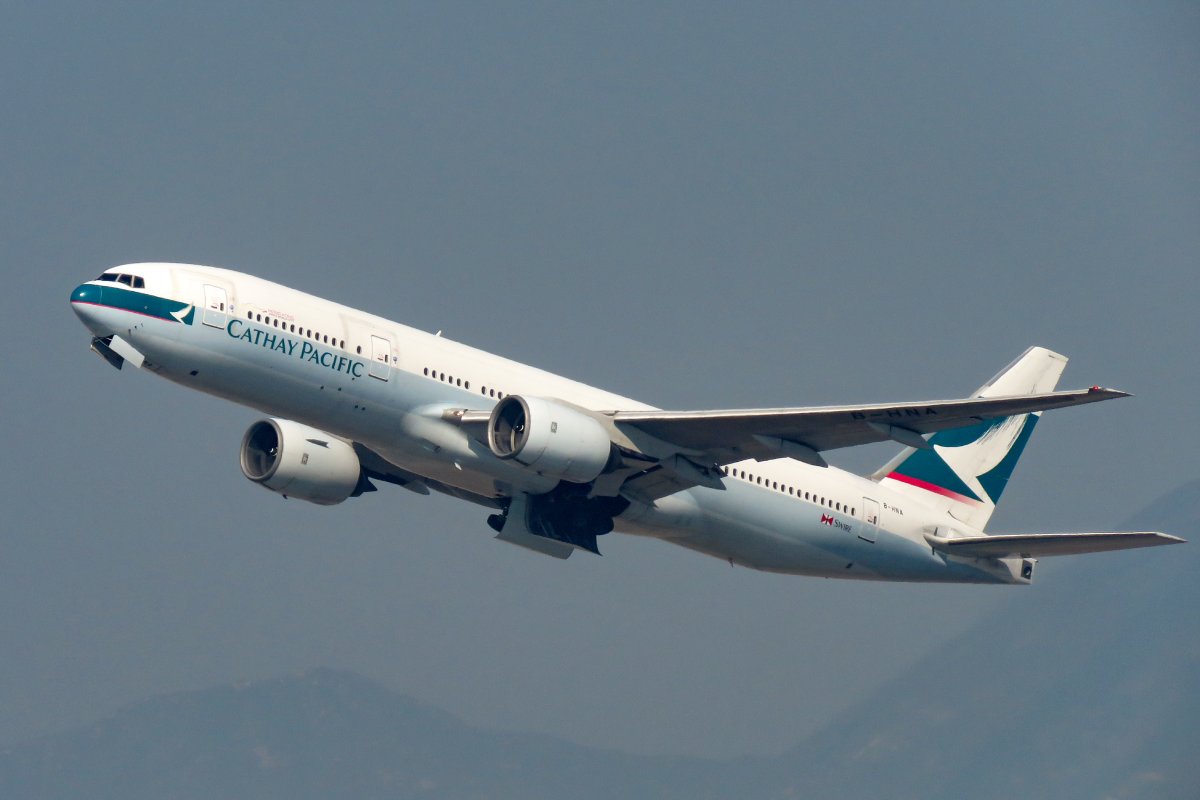 Pictured: A jet from Cathay Pacific 