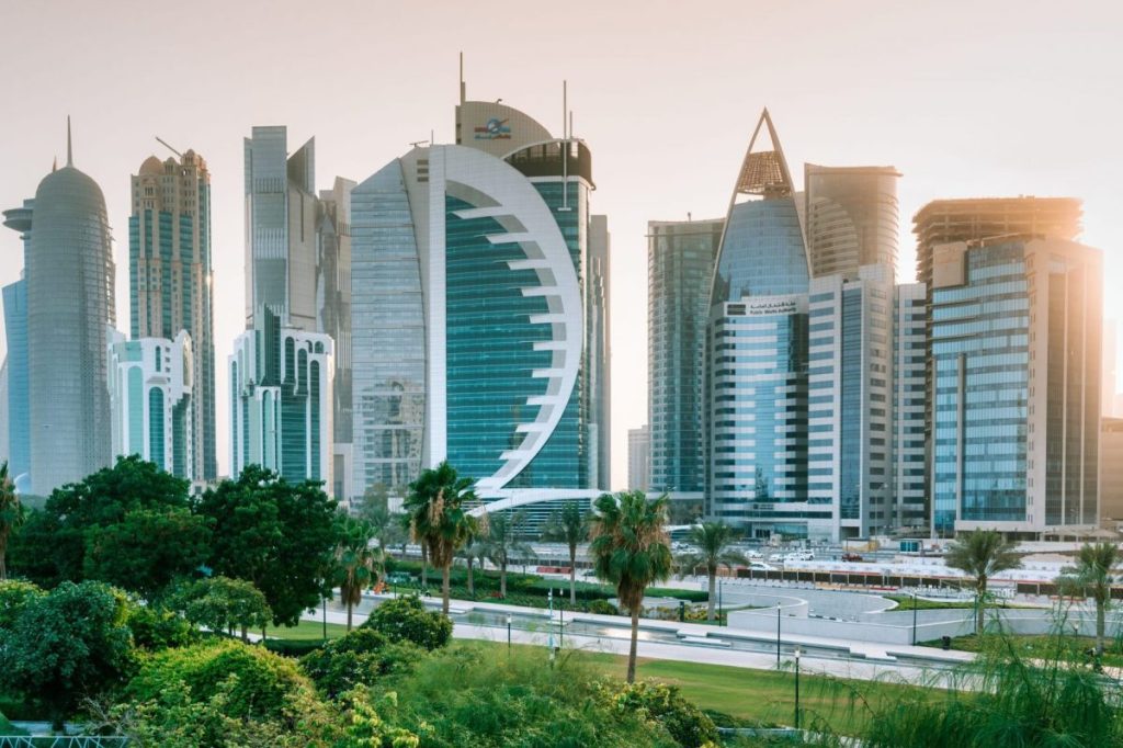 Doha cityscape in Qatar