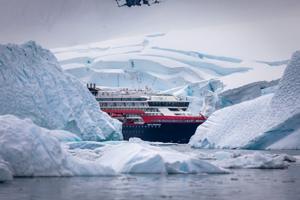 MS at Roald Amundsen at Paradise Bay, Antarctica