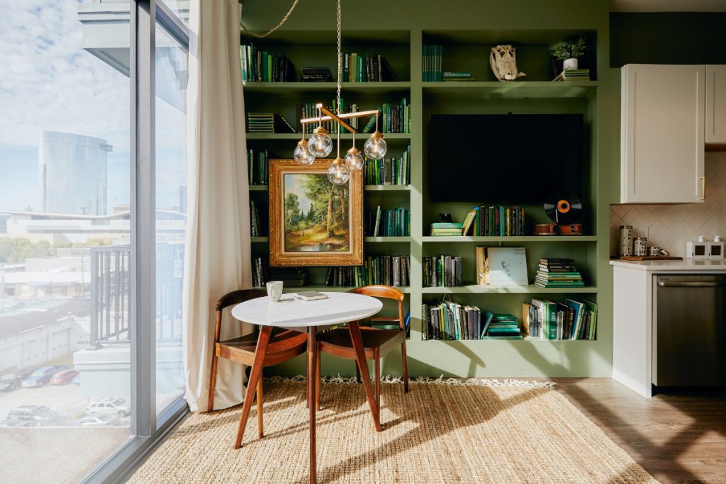 airbnb plus short term rental Nashville living room source airbnb