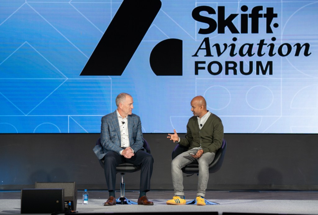 DFW CEO Sean Donohue and Skift CEO and co-founder Rafat Ali