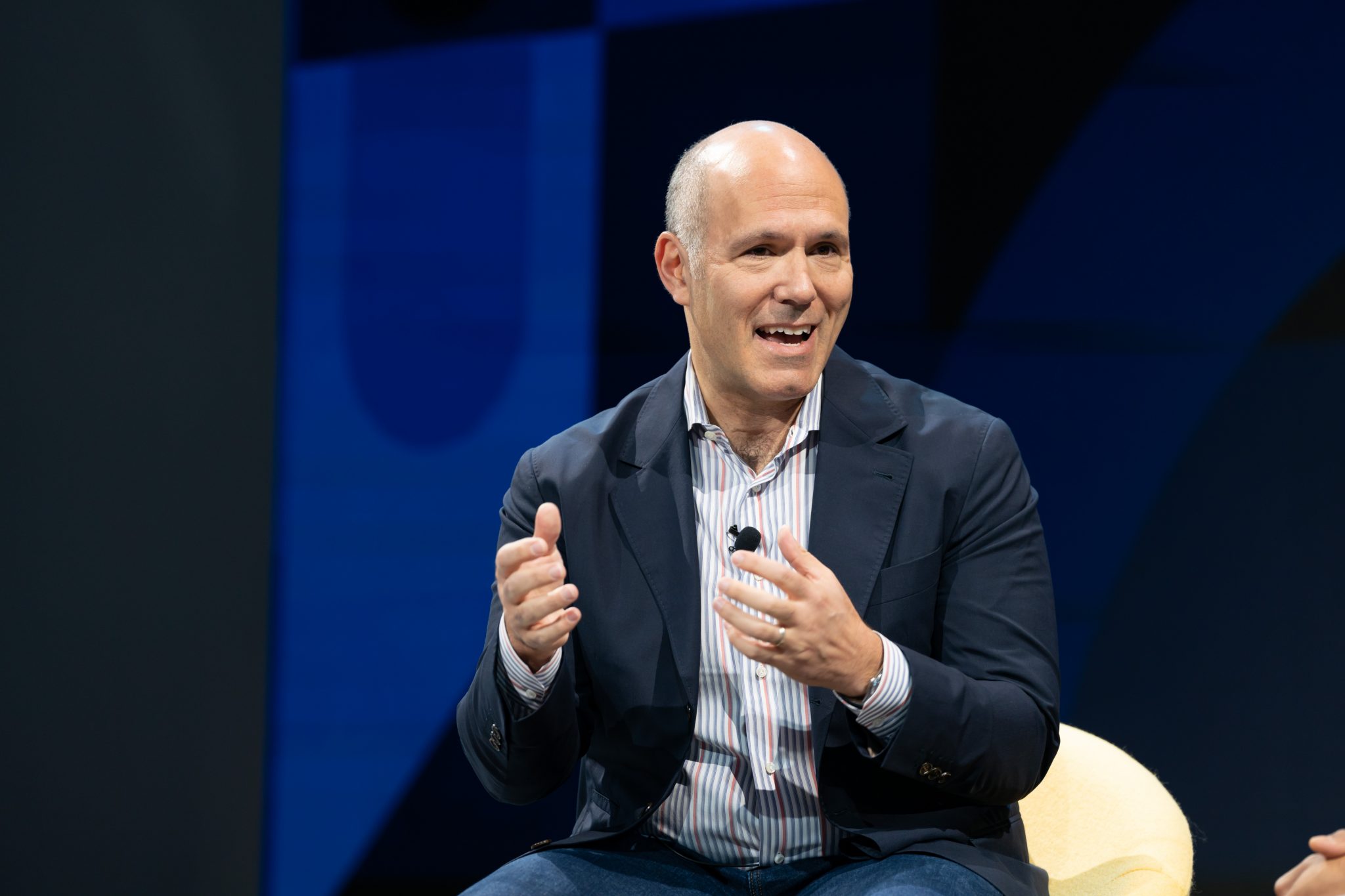 Expedia is looking for a tech platform reordering. Pictured, Expedia Group CEO Peter Kern at Skift Global Forum on September 21, 2022 in Manhattan. Source: Skift