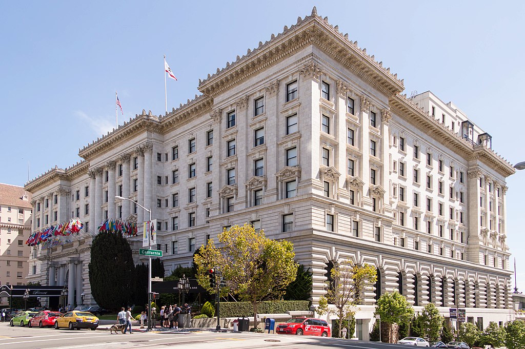The company that owns Fairmont Hotel in San Francisco (pictured) is a client of startup Way. 