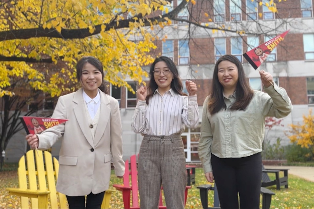I-Ju Lin, Chu-Hsuan Tsao and Yiling Kang from team “Young Intelligent Talent” from the University of Maryland in the U.S. took home the top prize of $35,000.
