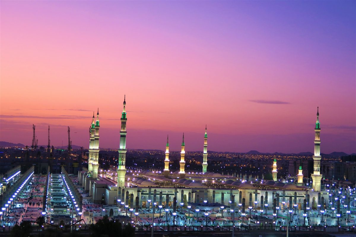 Al-Masjid an-Nabawi in Saudi Arabia.