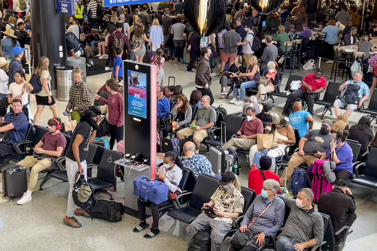 Travelers spent a lot of time waiting in queues or for delayed flights in 2022.