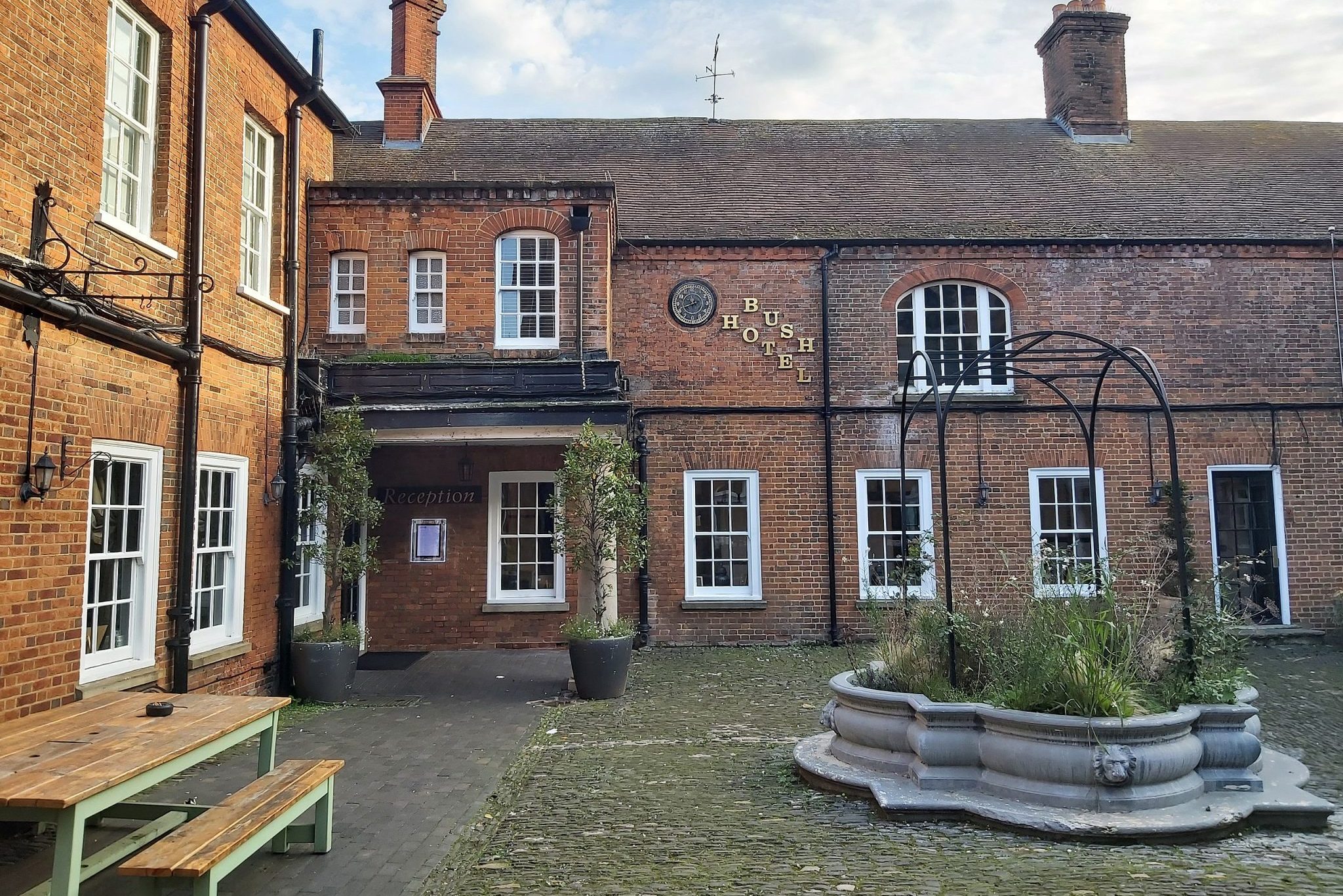 Bush Hotel Farnham (pictured) in the southern U.K. is a client of Mews. 