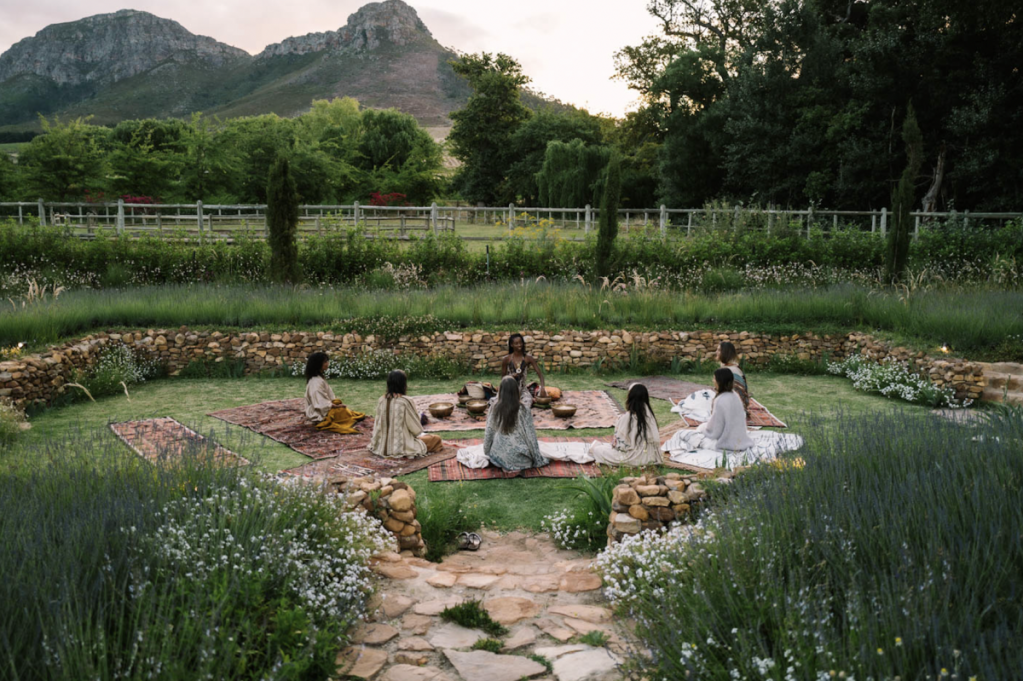 Morning meditation at Sterrekopje, outside Cape Town