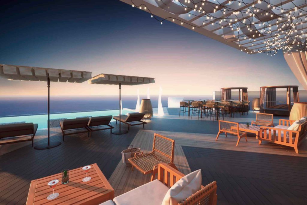 sky bar at ROBINSON Club Jandia Playa owned by TUI. Source: TUI Group.
