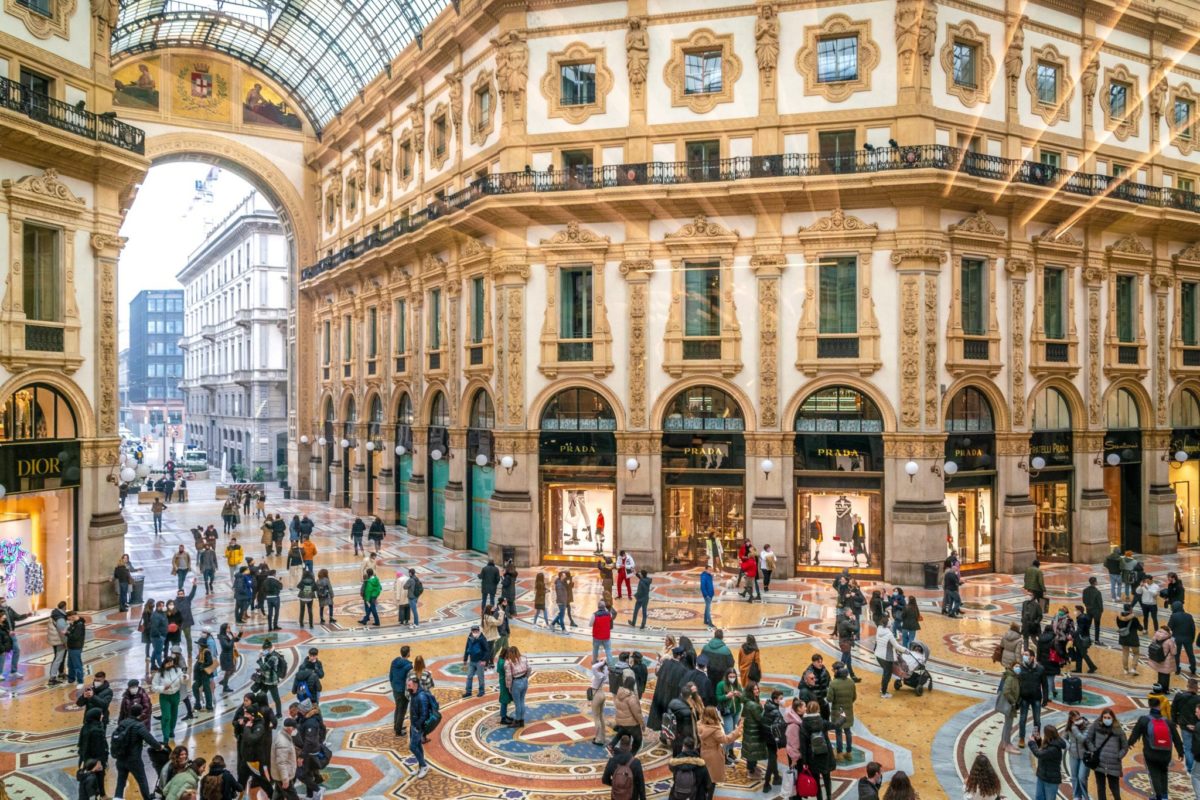 Shopping center Galleria Vittorio Emanuele II in Milan, Italy. Source: