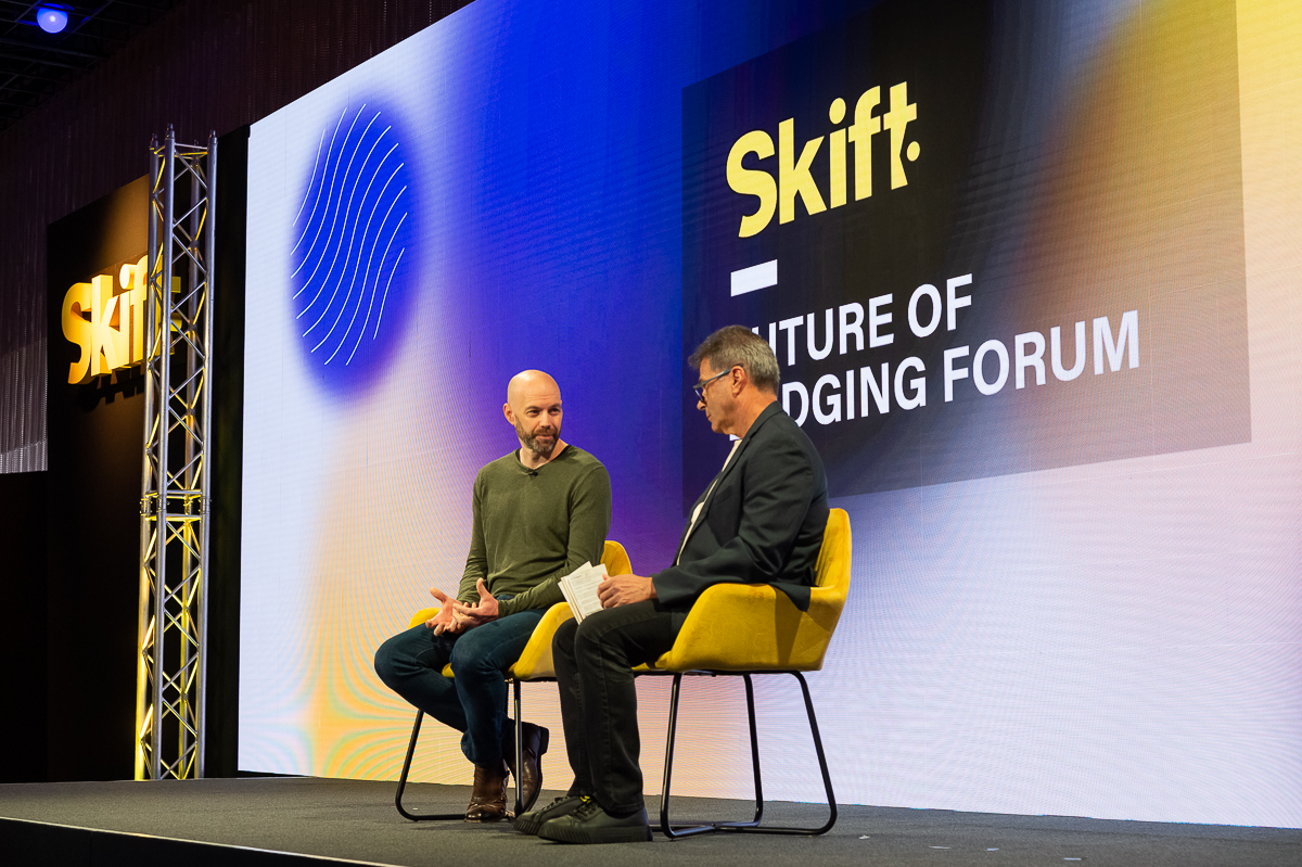 Rob Francis, senior vice president and chief technology officer at Booking.com, at Skift Future of Lodging Forum in London on March 29, 2023.