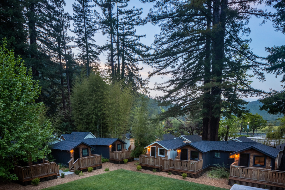 The cabins at Dawn Ranch, a new boutique hotel concept from Bridgeton Holdings. Source: Dawn Ranch 