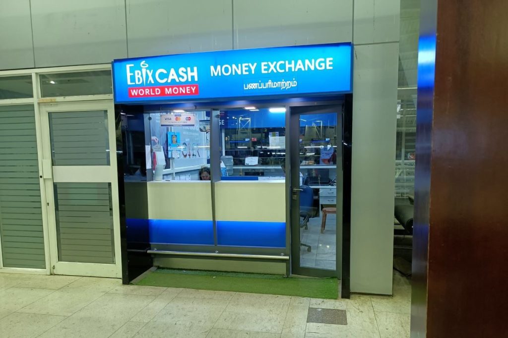 EbixCash World Money outlet at Chennai International Airport