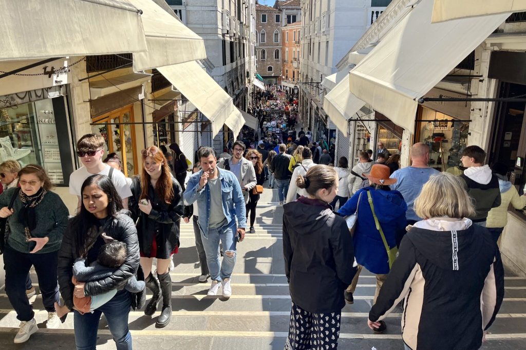 tourists in venice