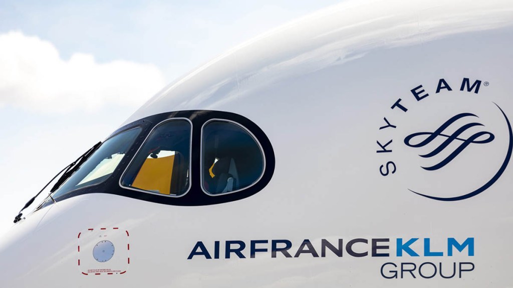 Air France A350, KLM Group, Skyteam.