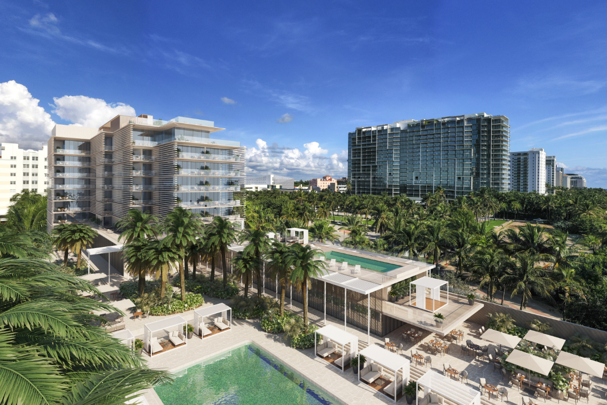 A rendering of the yet-to-open Bulgari Miami Beach. It involves the renovation of the former Seagull Hotel in the heart of South Beach. Source: Bulgari Hotels