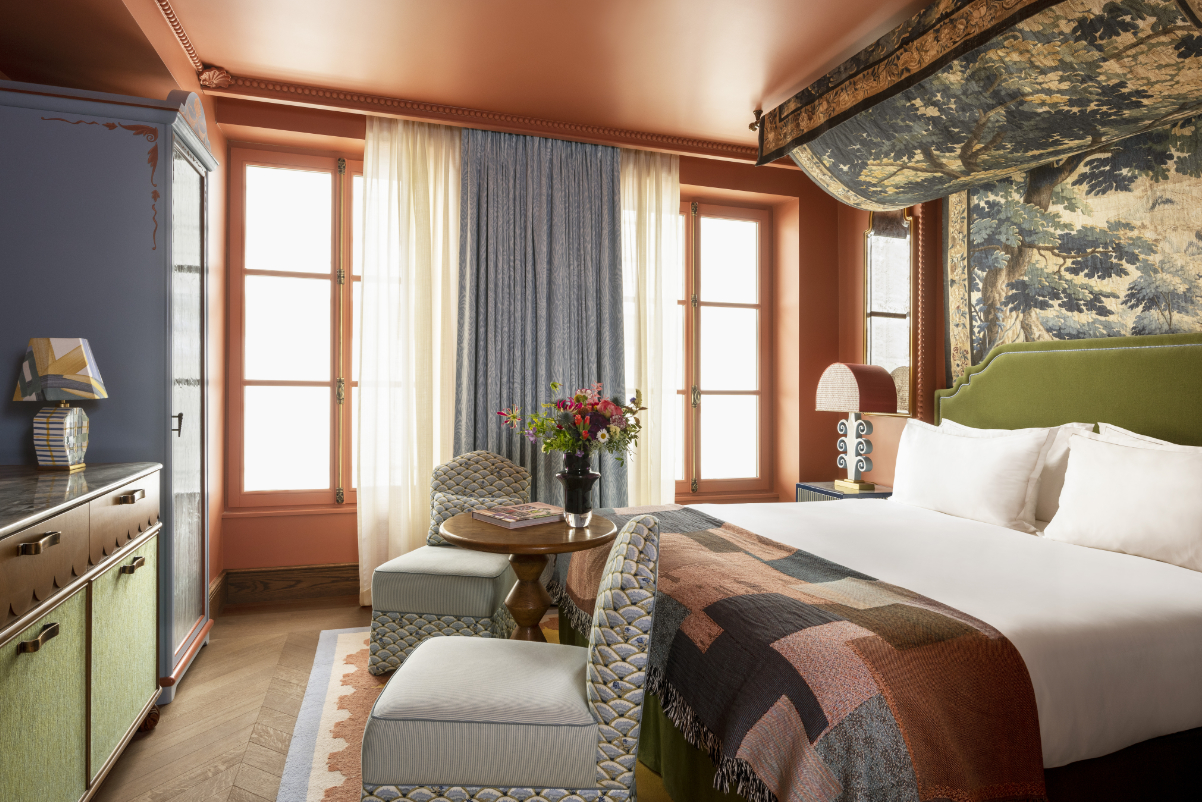 One of the rooms in Maisons Pariente’s hotel in Paris, slated to open in June 2023. Source: Maisons Pariente.