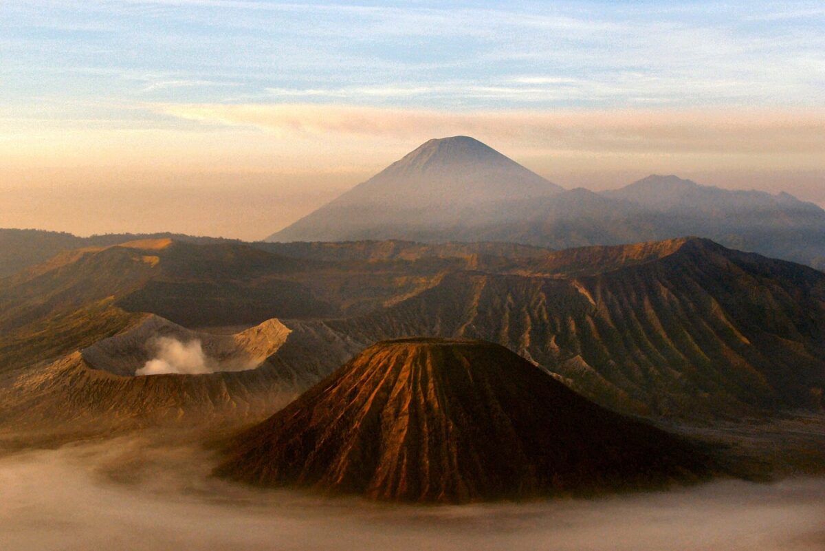 Mount Bromo is an active somma volcano and part of the Tengger mountains, in East Java, Indonesia.