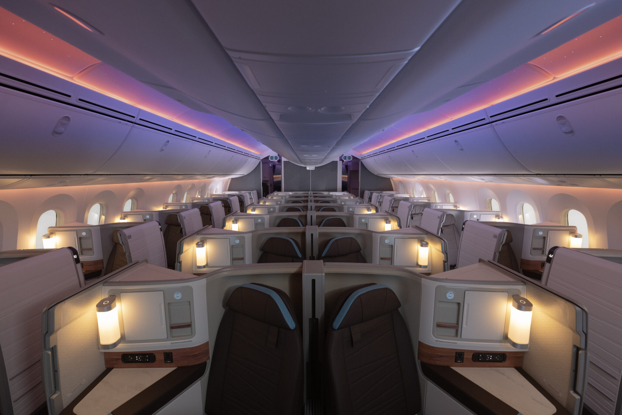 An image of the layout of a Boeing 787-9. Source: Hawaiian Airlines