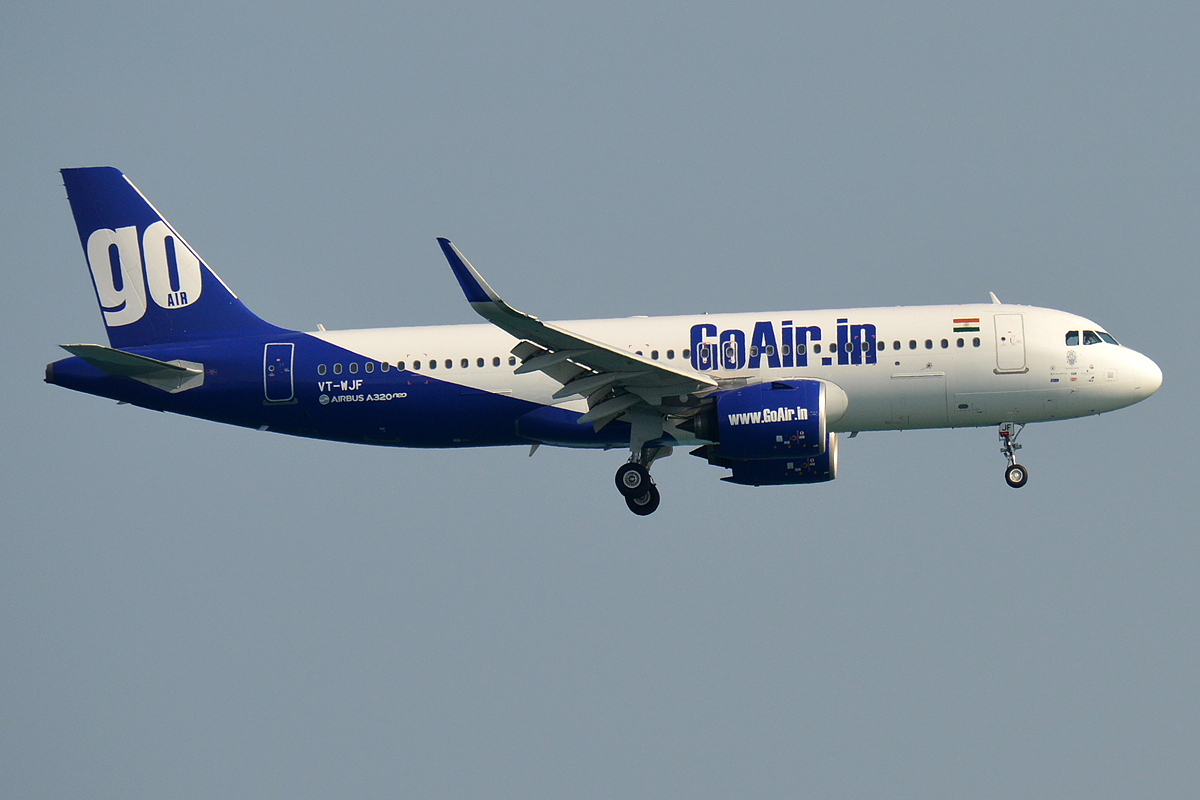 GoFirst filed for bankruptcy with the National Company Law Tribunal. Source: Anna Zvereva/Wikimedia Commons https://commons.wikimedia.org/wiki/File:GoAir,_VT-WJF,_Airbus_A320-271N_%2833789251028%29.jpg