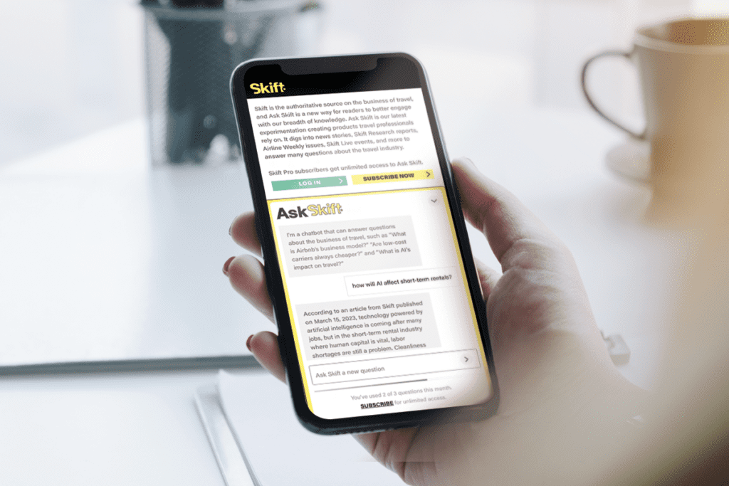 Ask Skift will enhance how people discover stories and find the information they need from Skift. 