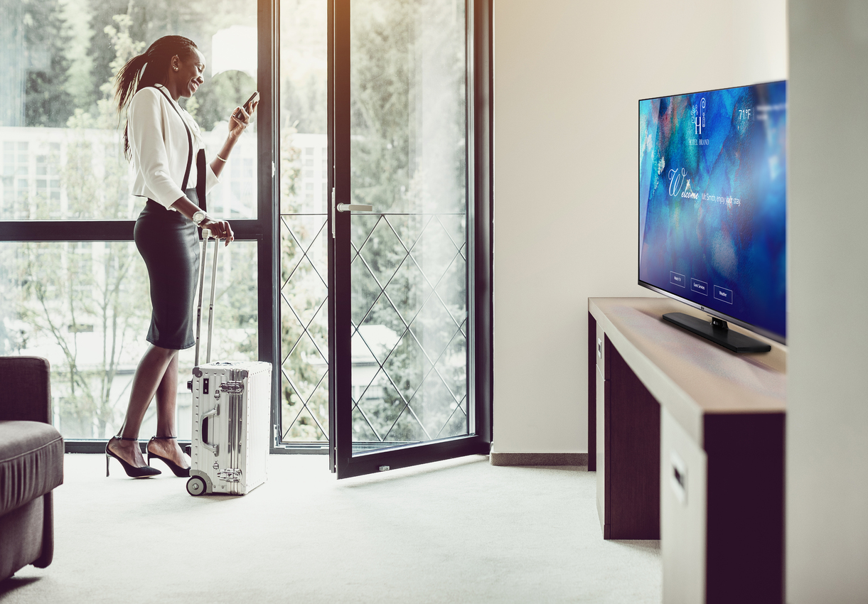 Hotels have made improving their in-room entertainment a major point of emphasis. Source: LG Business Solutions USA