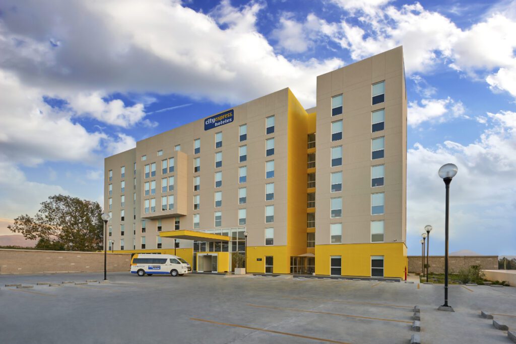 exterior of a city express hotel owned by marriott international