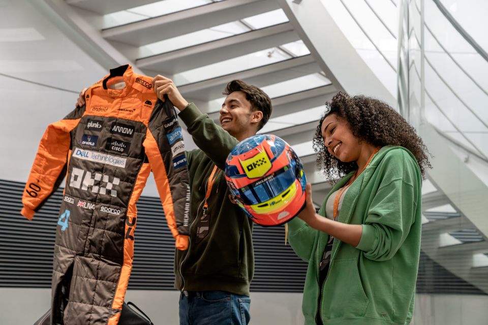 Tourists visiting the McLaren Technology Centre.